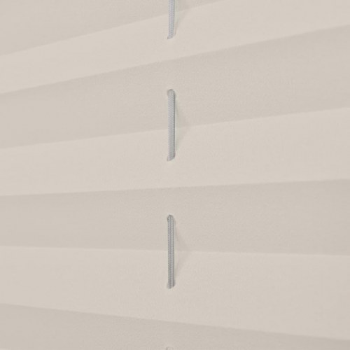 Plisségardin 90×100 cm - cremefarvet, justerbart uden boring