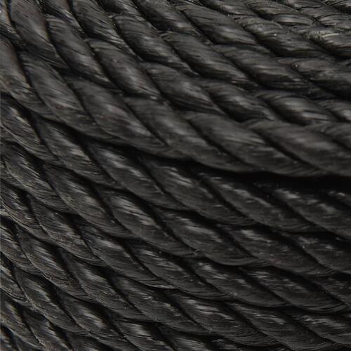 Arbejdsreb 24 mm 100 m polypropylen sort
