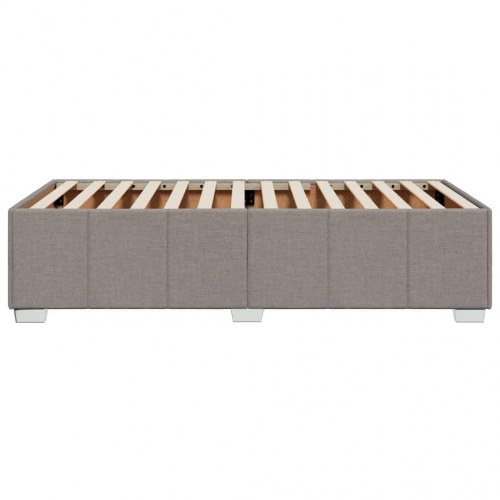 Sengeramme i stof 100 x 200 cm - gråbrun