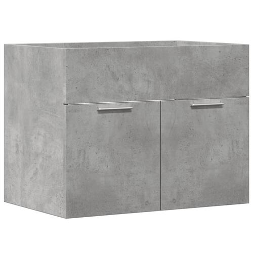 Skab til håndvask 60x38,5x46 cm konstrueret træ betongrå