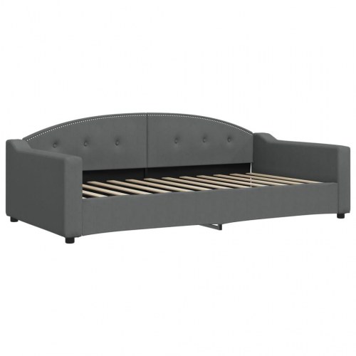 Daybed med udtræk 100 x 200 cm - mørkegrå