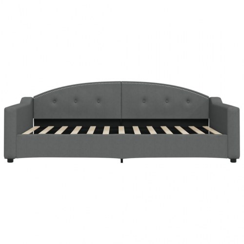 Daybed med udtræk 100 x 200 cm - mørkegrå