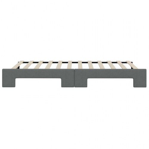 Daybed med udtræk 100 x 200 cm - mørkegrå