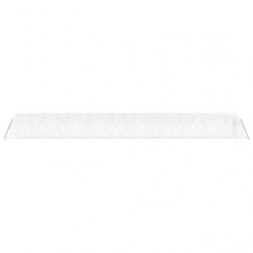 Drivhus med stålstel 100 m² 20 x 5 x 2,3 m hvid