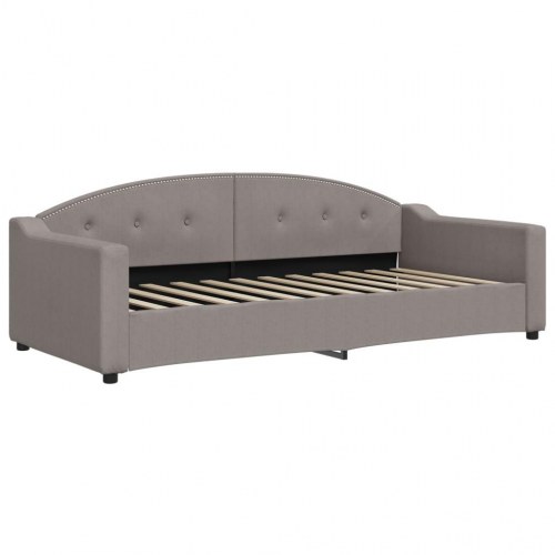 Daybed 90x200 cm stof gråbrun