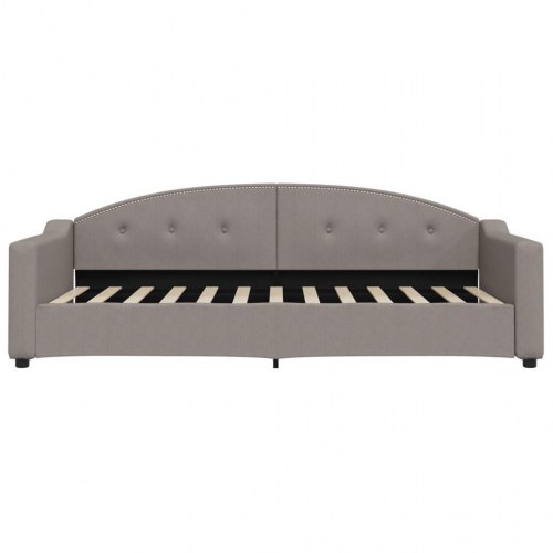 Daybed 90x200 cm stof gråbrun