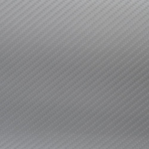 Bilfolie 4D kulfiber-look - sølv, 100×150 cm + 50×150 cm (2 stk.)