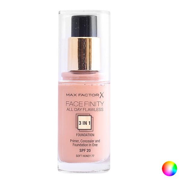 Flydende makeup foundation Max Factor Face Finity 3-i-1 30 ml - 65 - rose