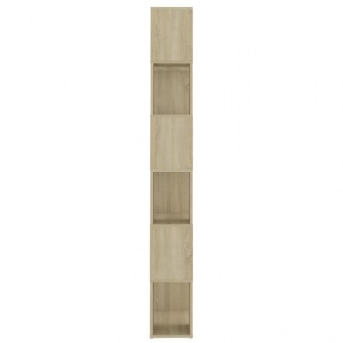 Bogreol/rumdeler 60×24×186 cm i konstrueret træ - sonoma-eg