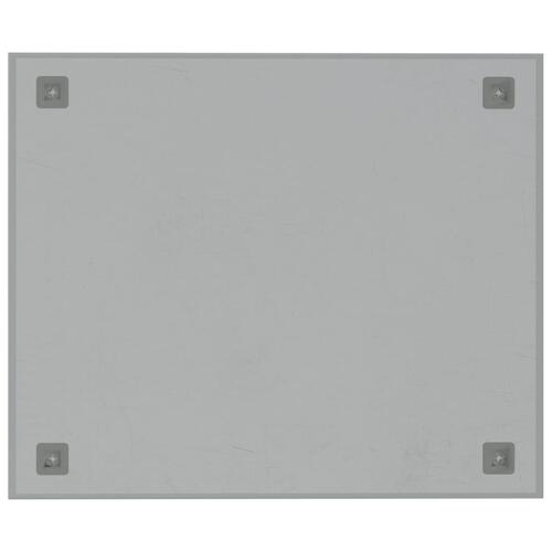 Væghængt magnettavle 60x50 cm hærdet glas hvid