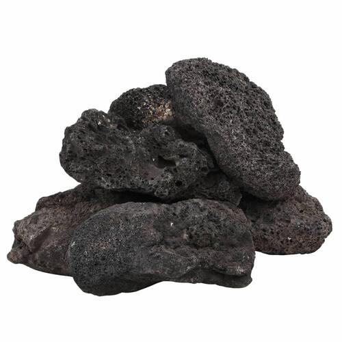 Vulkanske sten 10 kg 10-30 cm sort