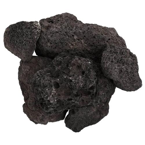 Vulkanske sten 10 kg 10-30 cm sort
