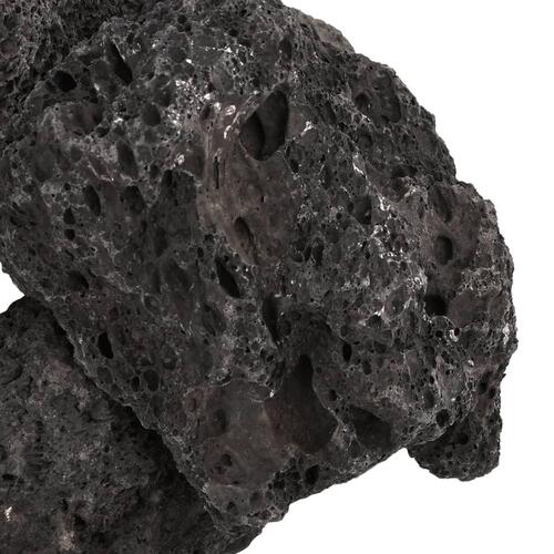 Vulkanske sten 10 kg 10-30 cm sort