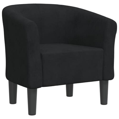 Lænestol velour sort