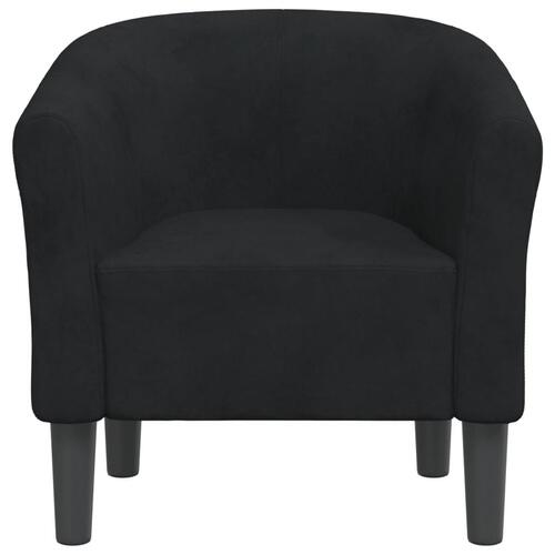 Lænestol velour sort