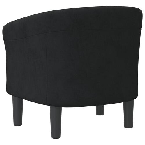 Lænestol velour sort
