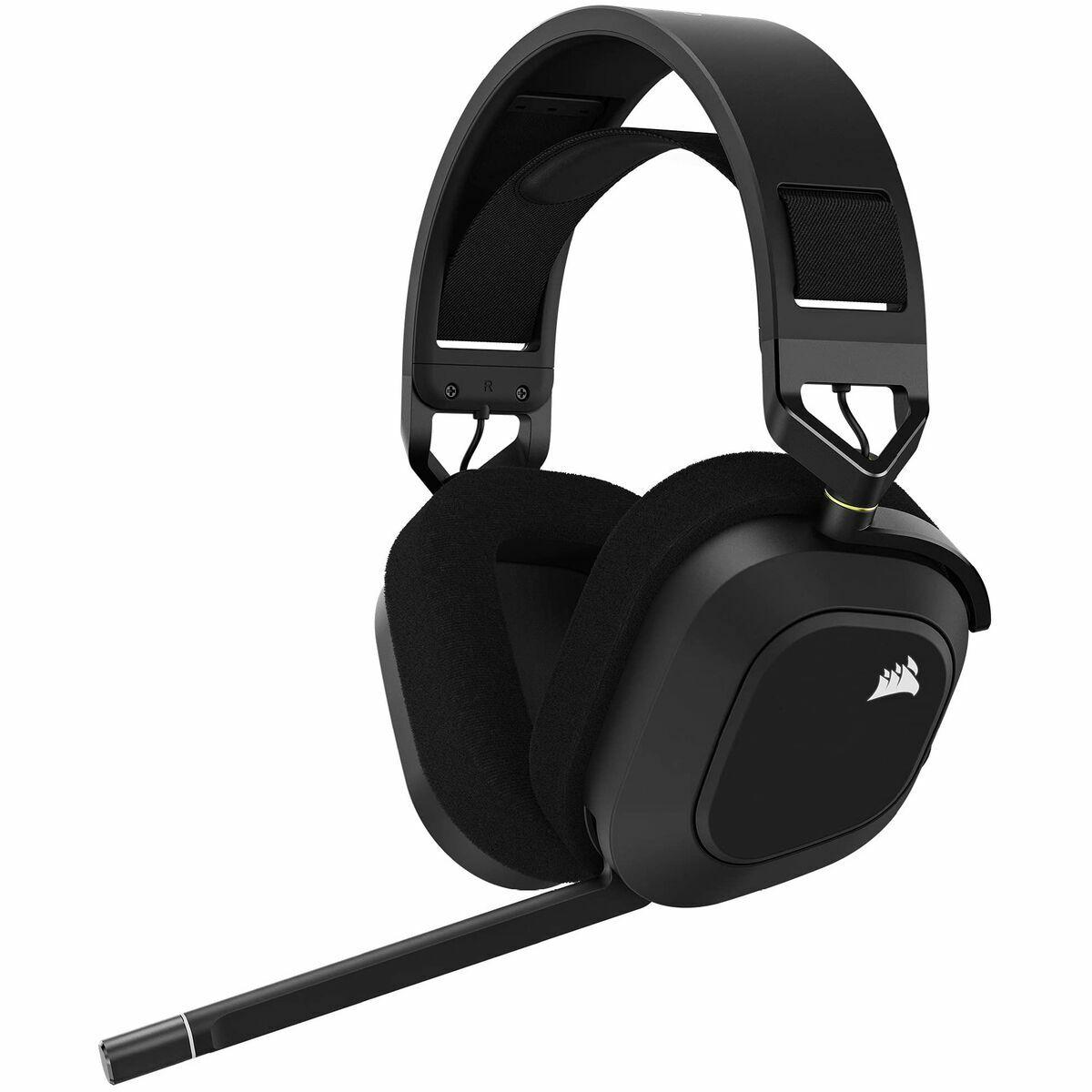 Bluetooth Headset Med Mikrofon Corsair Hs80 Rgb Sort Multifarvet