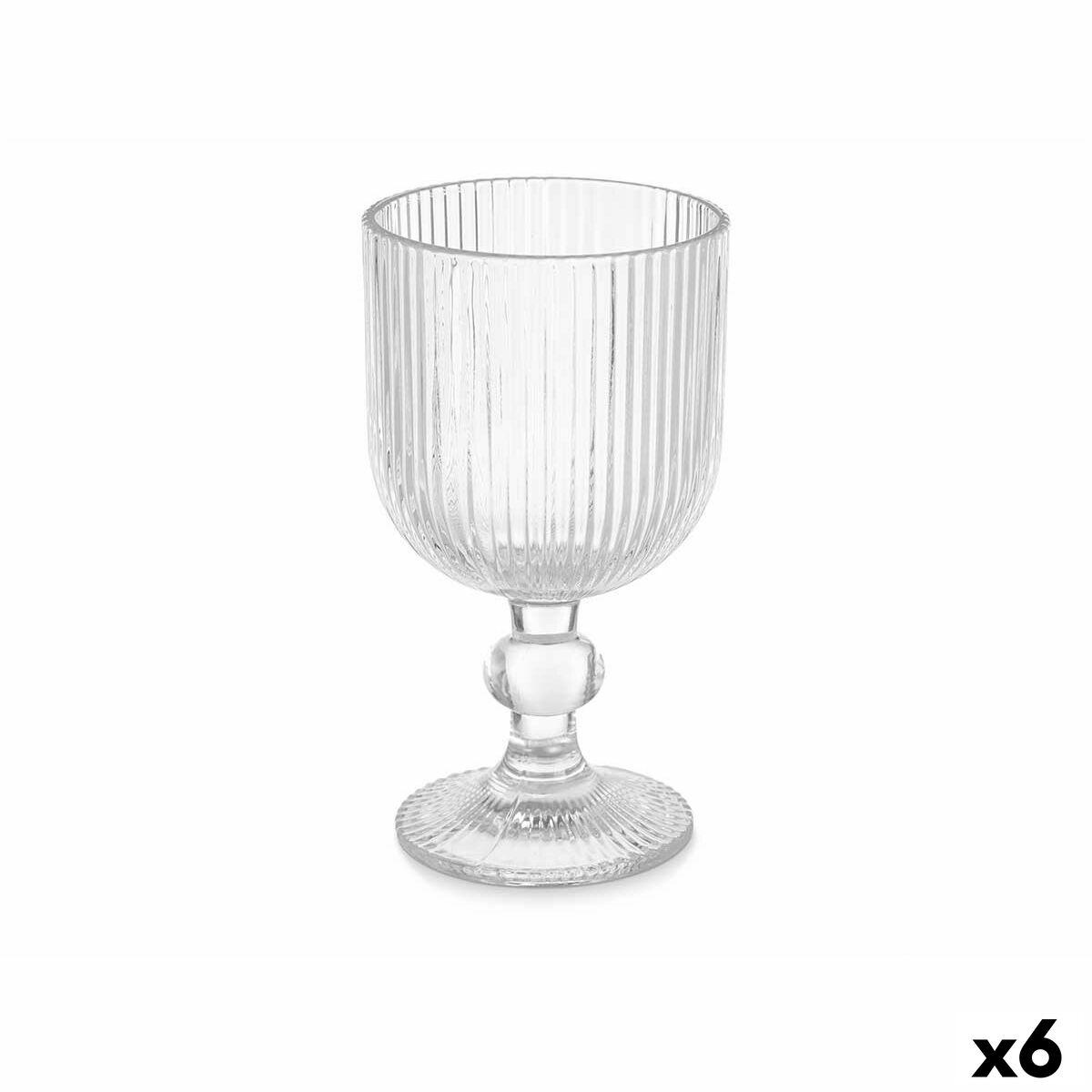 Vinglas Striber Gennemsigtig Glas 260 ml (6 enheder)