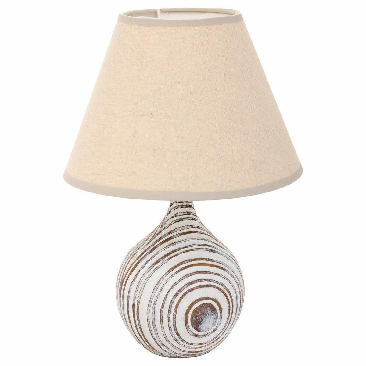 Bordlampe Alexandra House Living Hvid Polyesterharpisk 220 240 V 14 X 25 X 14 Cm