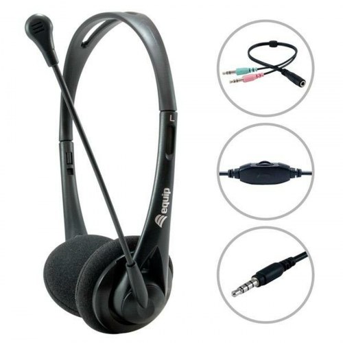 Belkin Chat Headset med mikrofon - Sort, 2 m kabel
