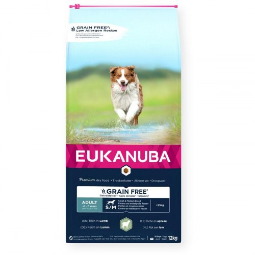 Eukanuba Grain Free Adult hundefoder med lam 12 kg