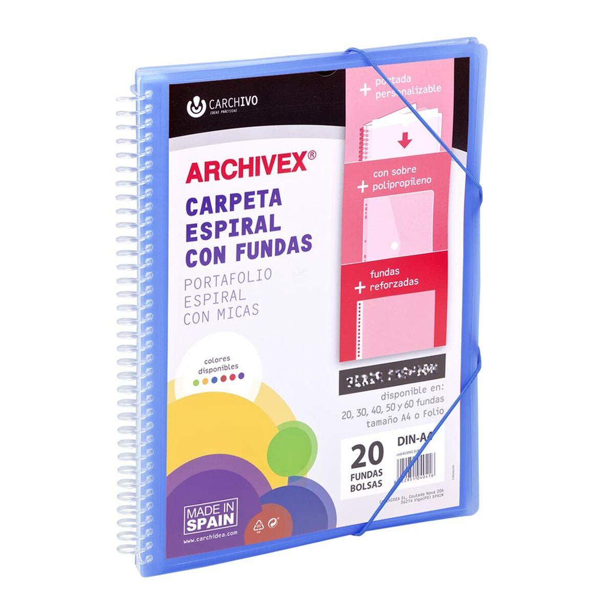 Organiser Mappe Carchivo Archivex Star Blå A4