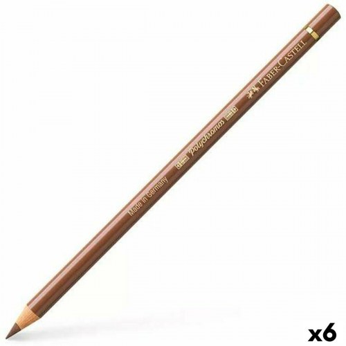Faber-Castell Polychromos farveblyanter - brun, 6 stk.
