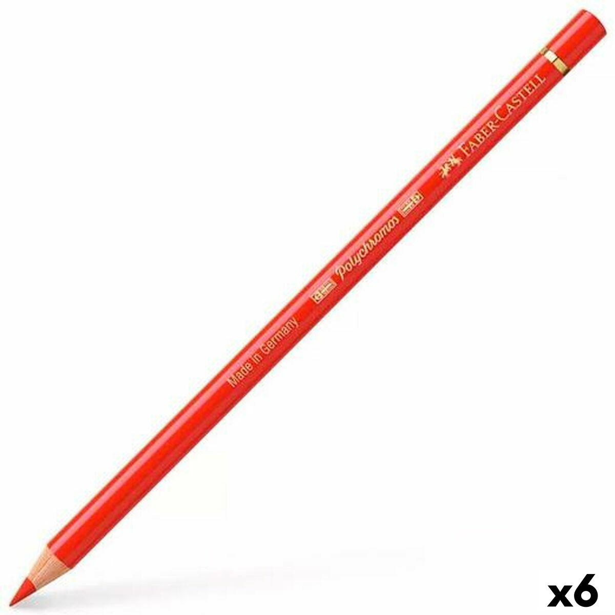 Farveblyanter Faber Castell Polychromos Rød 6 Dele