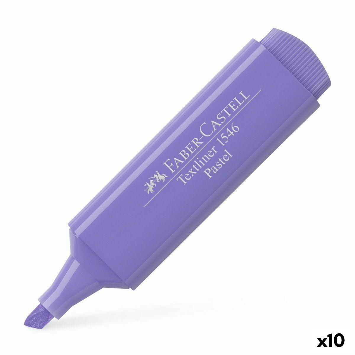 Markør Faber Castell Textliner 1546 Pastel Syren 10 Enheder