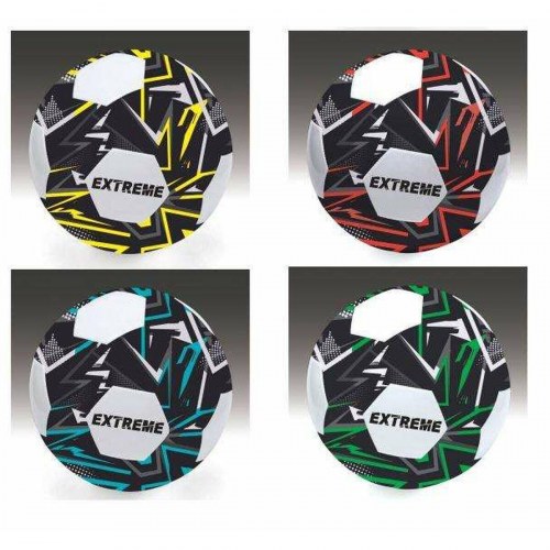 Fodbold str. 5 - farverige mønstre, Ø 22 cm