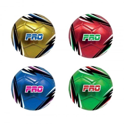 Fodbold str. 5 - farverigt design (Ø 22 cm)