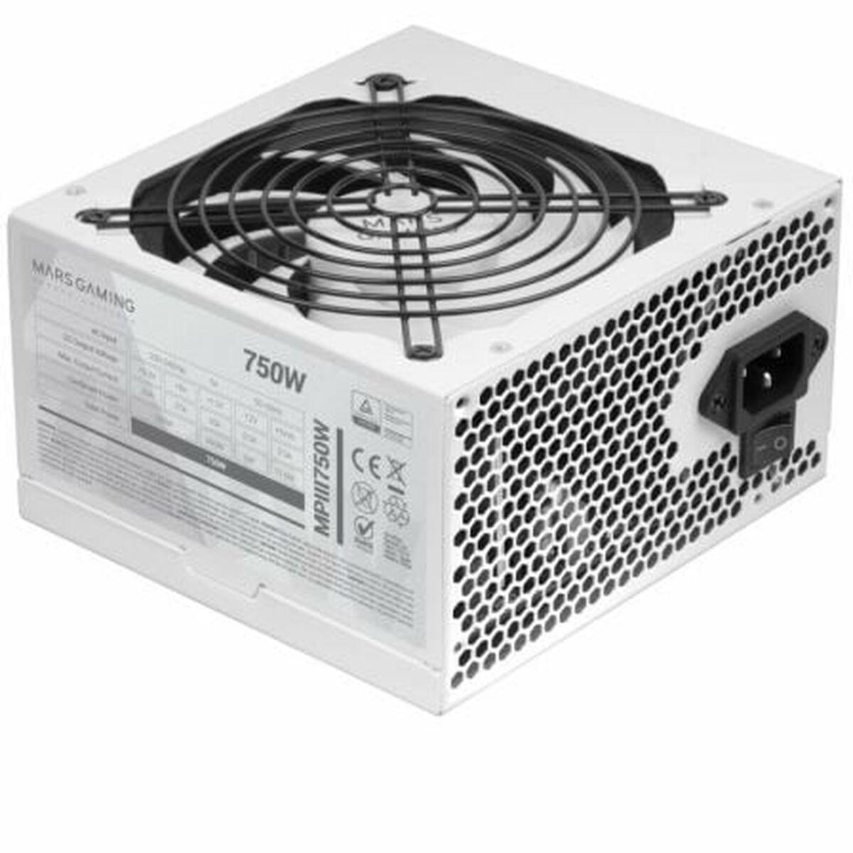 Strømforsyning Atx 750 Mars Gaming Mpiii750w Hvid