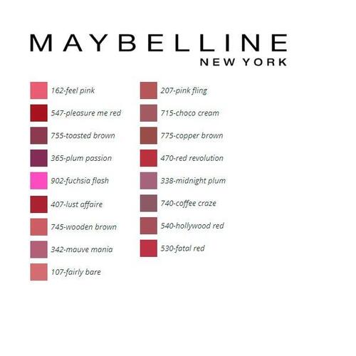 Læbestift Color Sensational Maybelline 530-fatal red 5 ml