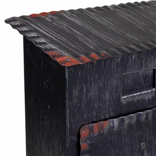 Brevkasse i jern - Alexandra House Living, sort, 11 × 37 × 27 cm