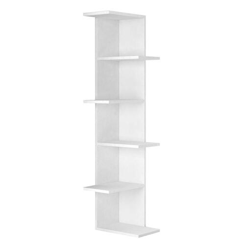 Hjørnemøbel Alexandra House Living Hvid Træ MDP 37 x 141 x 24 cm 4 Hylder