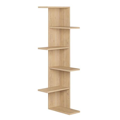 Hjørnemøbel Alexandra House Living Hrast Træ MDP 37 x 141 x 24 cm 4 Hylder