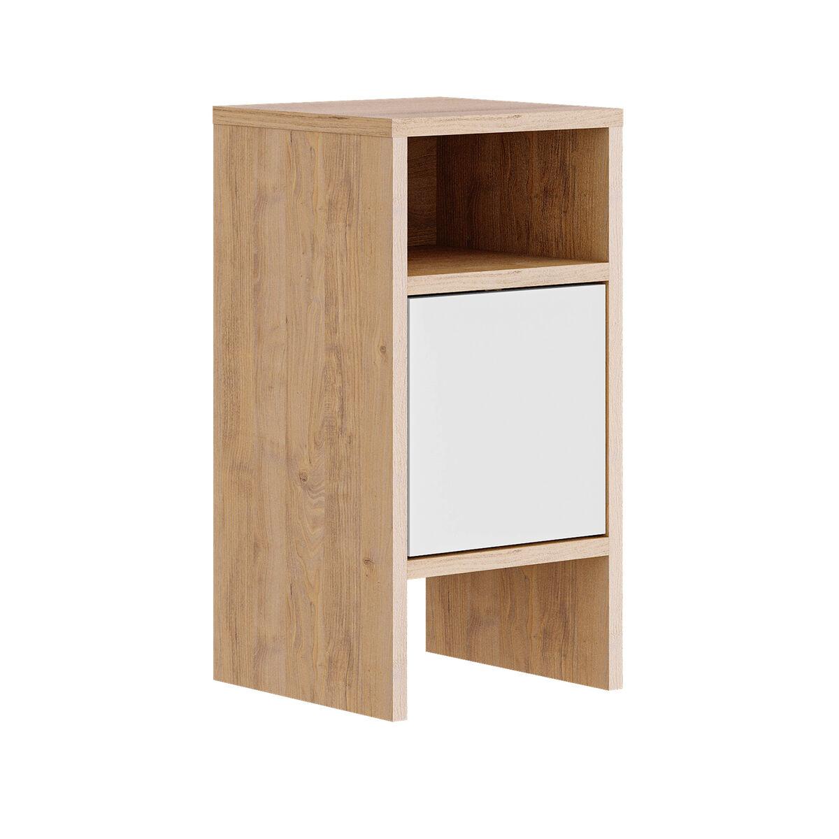 Natbord Alexandra House Living Hvid Brun Træ Mdp 29 X 59 X 29 Cm 1 Dør