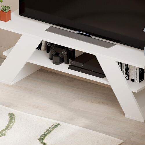 Tv-bord Alexandra House Living Diagonal Hvid 120 x 40 x 33 cm