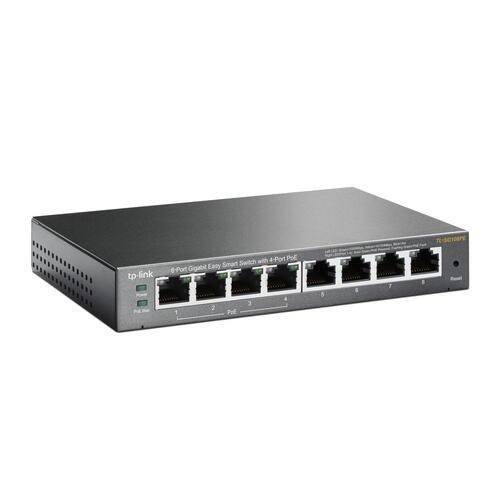 Switch til desktop TP-Link TL-SG108PE Grå