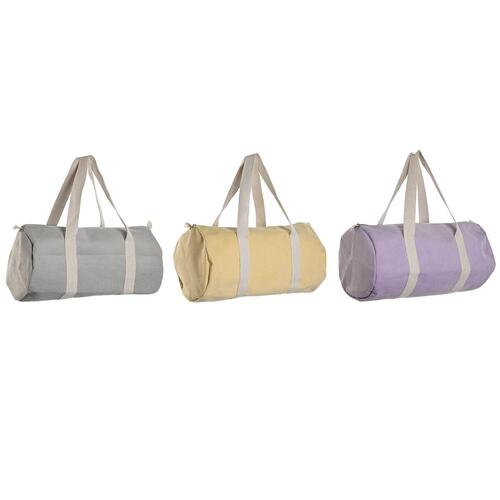 Håndtasker til damer Home ESPRIT Gul Grå Syren 50 x 26 x 26 cm (3 enheder)