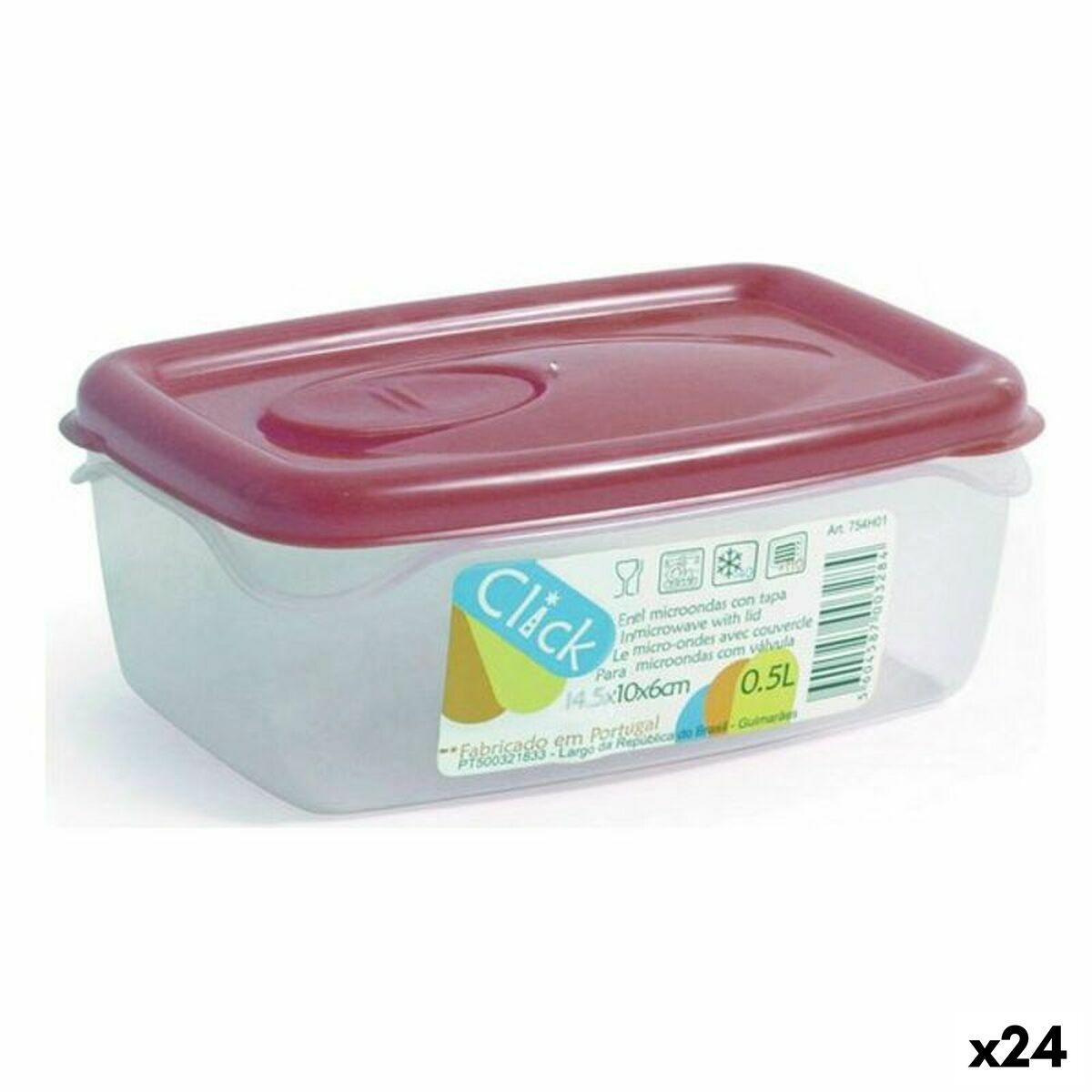 Rektangulær Madkasse Med Låg Dem 39582 Rektangulær 14 5 X 10 X 6 Cm 24 Enheder 0 5 L 14 5 X 10 X 6 Cm