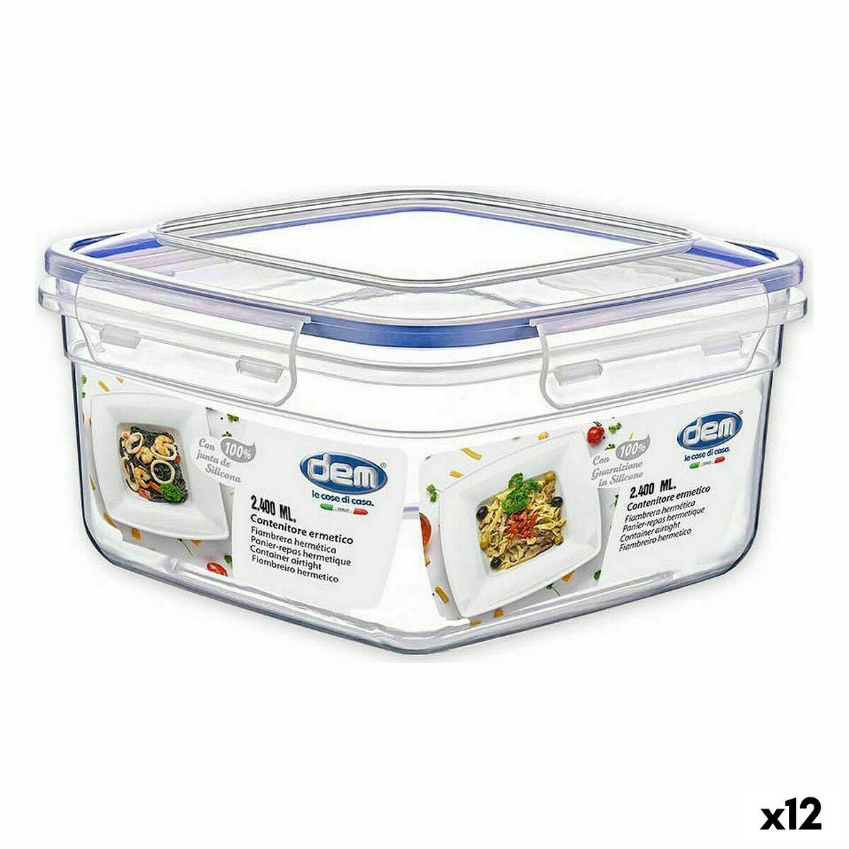 Hermetisk Madkasse Dem 2 4 L 21 X 21 X 11 Cm 12 Enheder