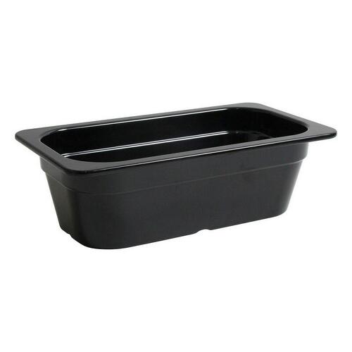 Inde serveringsfad / køkkenbakke - sort 32,5 × 17,6 × 10 cm (3-pak)