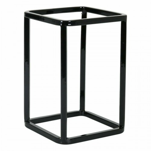 Inde multibrug køkkenkurv/holder i metal - sort, 12 × 12 × 18 cm (2 stk.)