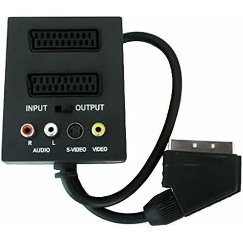 SCART til RCA/S-videoadapter PremiumCord (OUTLET A)
