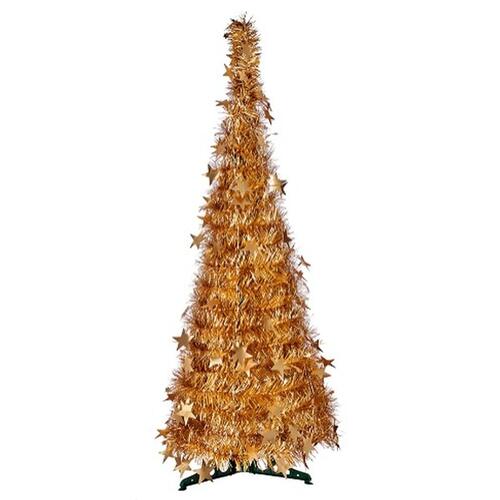 Juletræ Gylden Lametta 38 x 38 x 150 cm (6 enheder)