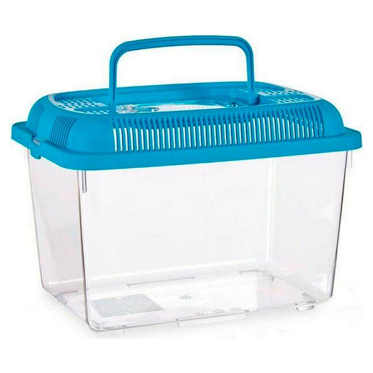 Akvarium Blå Gennemsigtig Plastik 3 L 17 x 16 x 24 cm