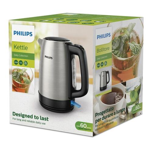 Kedel Philips HD9350/90 Grå 2200 W 1,7 L Rustfrit stål polypropylen