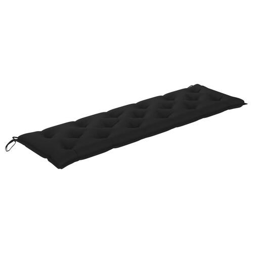 Hynde til havebænk 180x50x7 cm oxfordstof sort (OUTLET A)