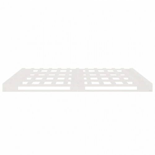 Palleseng 200 x 200 cm i massivt fyrretræ - hvid